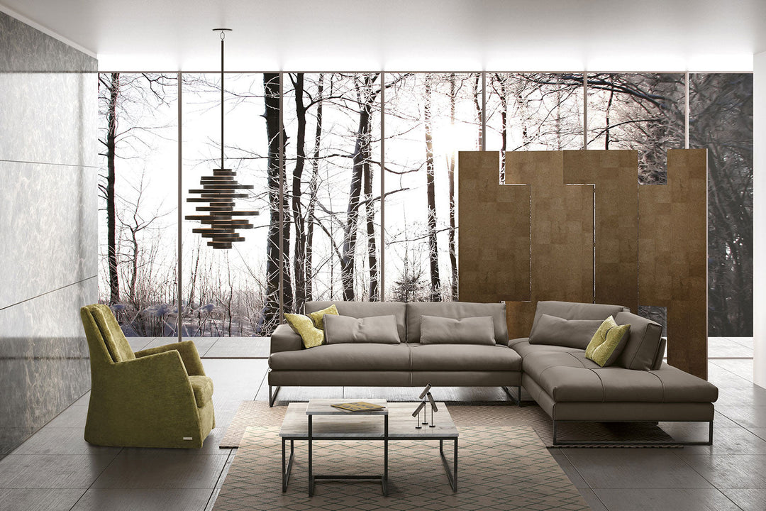 Sunset Corner Sectional Sofa with Peninsula Sectionals Gamma Arredamenti