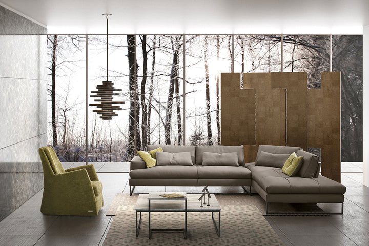 Sunset Corner Sectional Sofa with Peninsula Sectionals Gamma Arredamenti