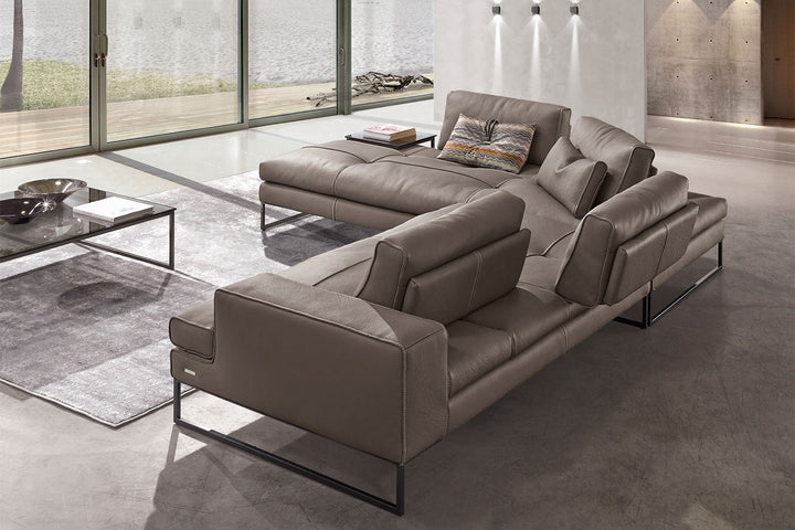 Sunset Corner Sectional Sofa with Peninsula Sectionals Gamma Arredamenti