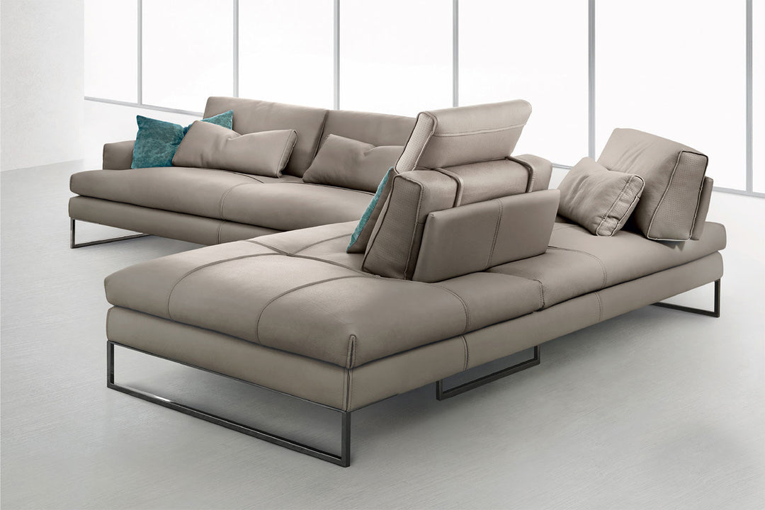 Sunset Corner Sectional Sofa with Peninsula Sectionals Gamma Arredamenti