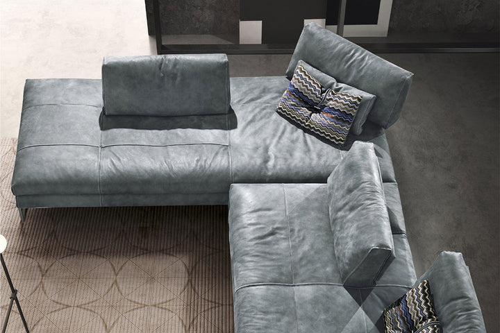 Sunset J-Shape Sectional Sofa Sectionals Gamma Arredamenti