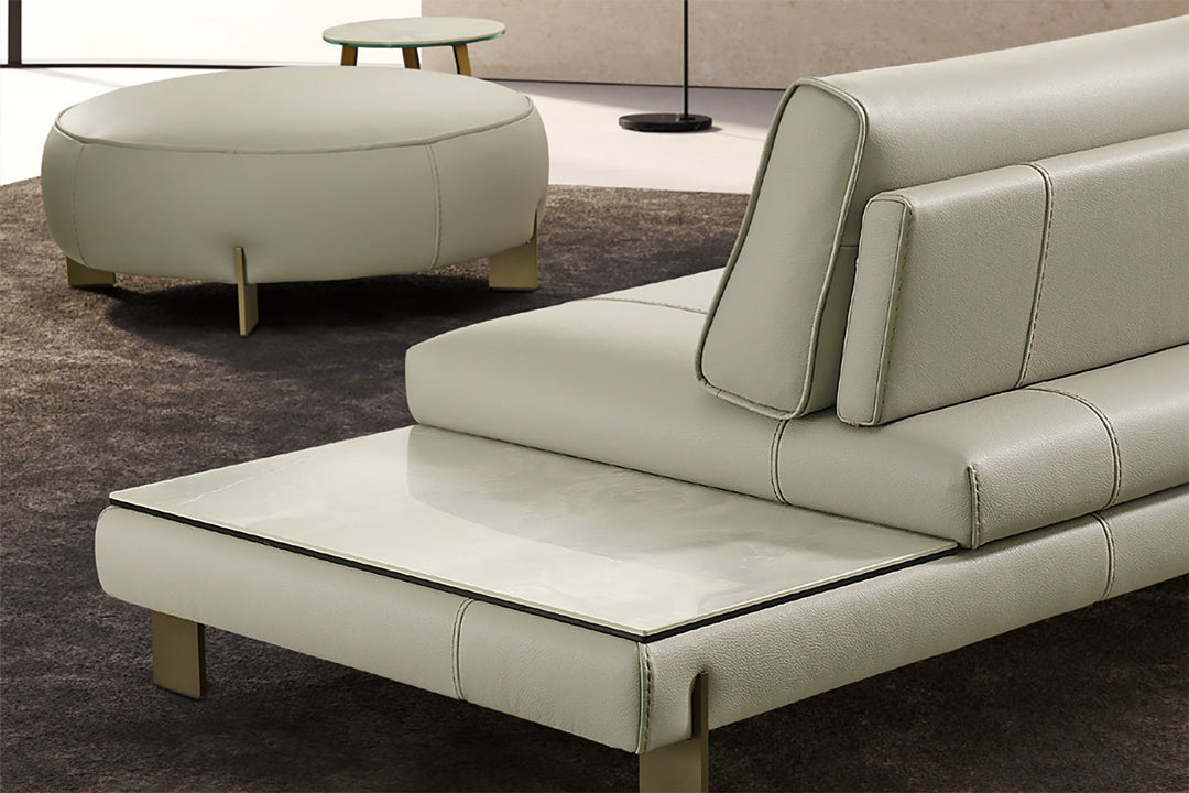 Tokyo Corner Sectional with Peninsula and Table Sectionals Gamma Arredamenti