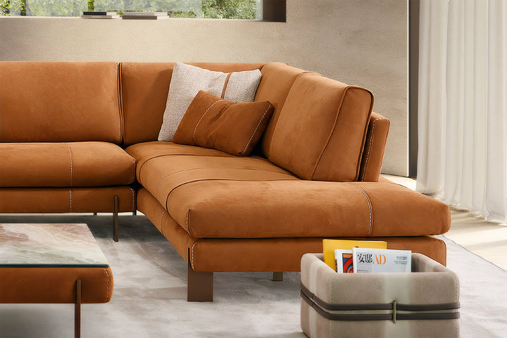 Tokyo Corner Sectional with Peninsula and Table Sectionals Gamma Arredamenti