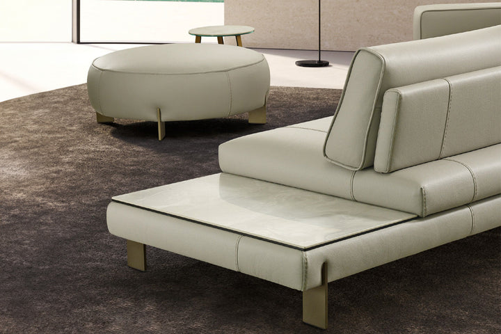 Tokyo Curved Sectional Sofa With End Table Sectionals Gamma Arredamenti