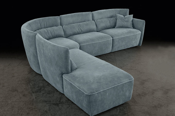 Tulip Corner Sectional Sofa with Peninsula Sectionals Gamma Arredamenti