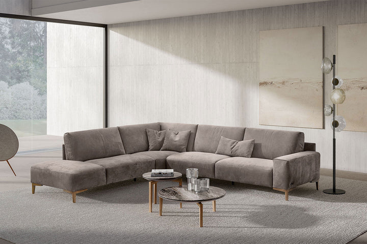 Twiga Corner Sectional Sofa With Peninsula Sectionals Gamma Arredamenti