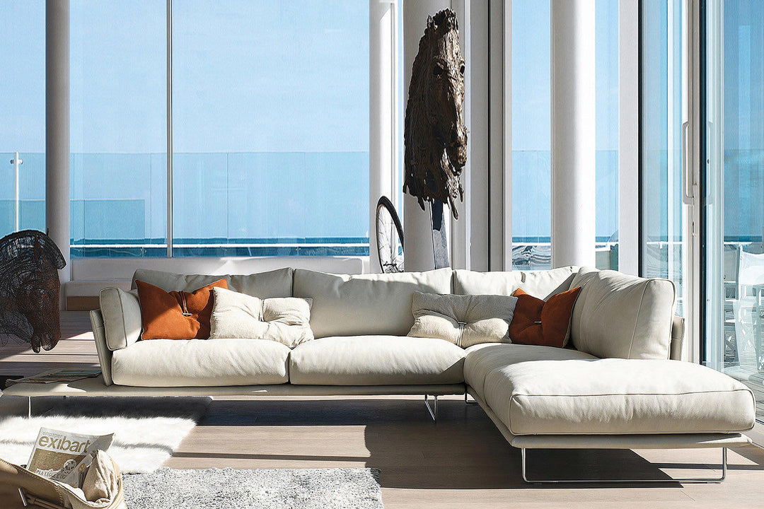 Vessel Corner Sectional Sofa with Peninsula Sectionals Gamma Arredamenti