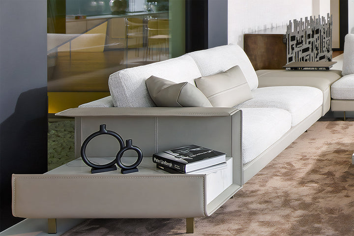 Vincent Corner Sectional Sofa with Table Sectionals Gamma Arredamenti