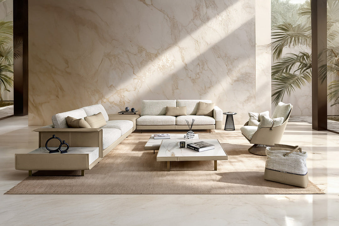 Vincent Corner Sectional Sofa with Table Sectionals Gamma Arredamenti