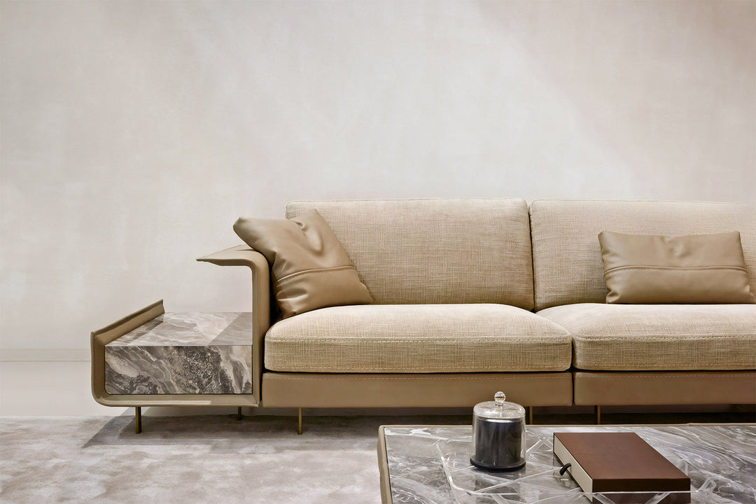 Vincent Corner Sectional Sofa with Table Sectionals Gamma Arredamenti