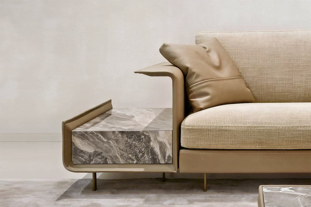 Vincent Corner Sectional Sofa with Table Sectionals Gamma Arredamenti