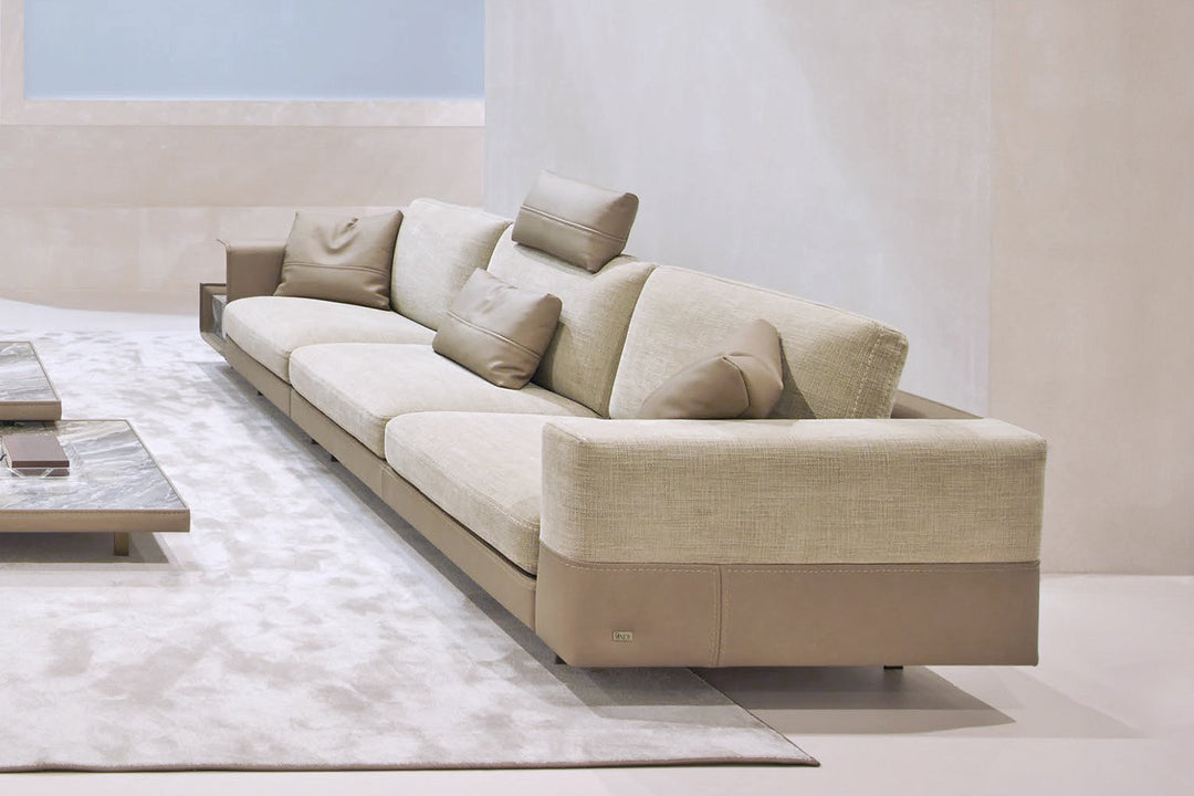 Vincent XL Dual-Tone Sofa with Table Sofas Gamma Arredamenti