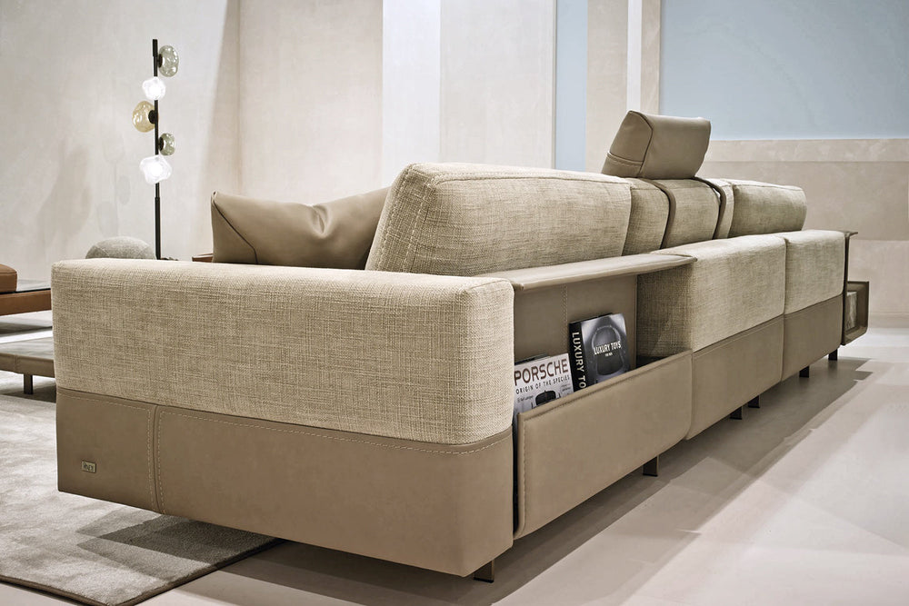 Vincent XL Dual-Tone Sofa with Table Sofas Gamma Arredamenti