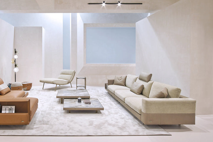 Vincent XL Dual-Tone Sofa with Table Sofas Gamma Arredamenti