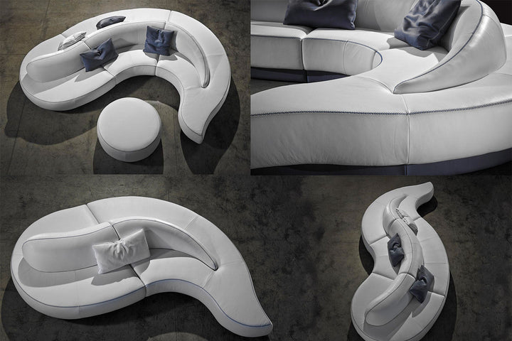 Wave Curved Sofa Sectionals Gamma Arredamenti