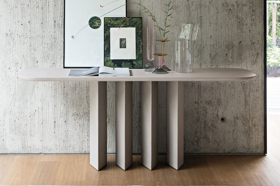 Geometric Clay Freestanding Console Bonaldo