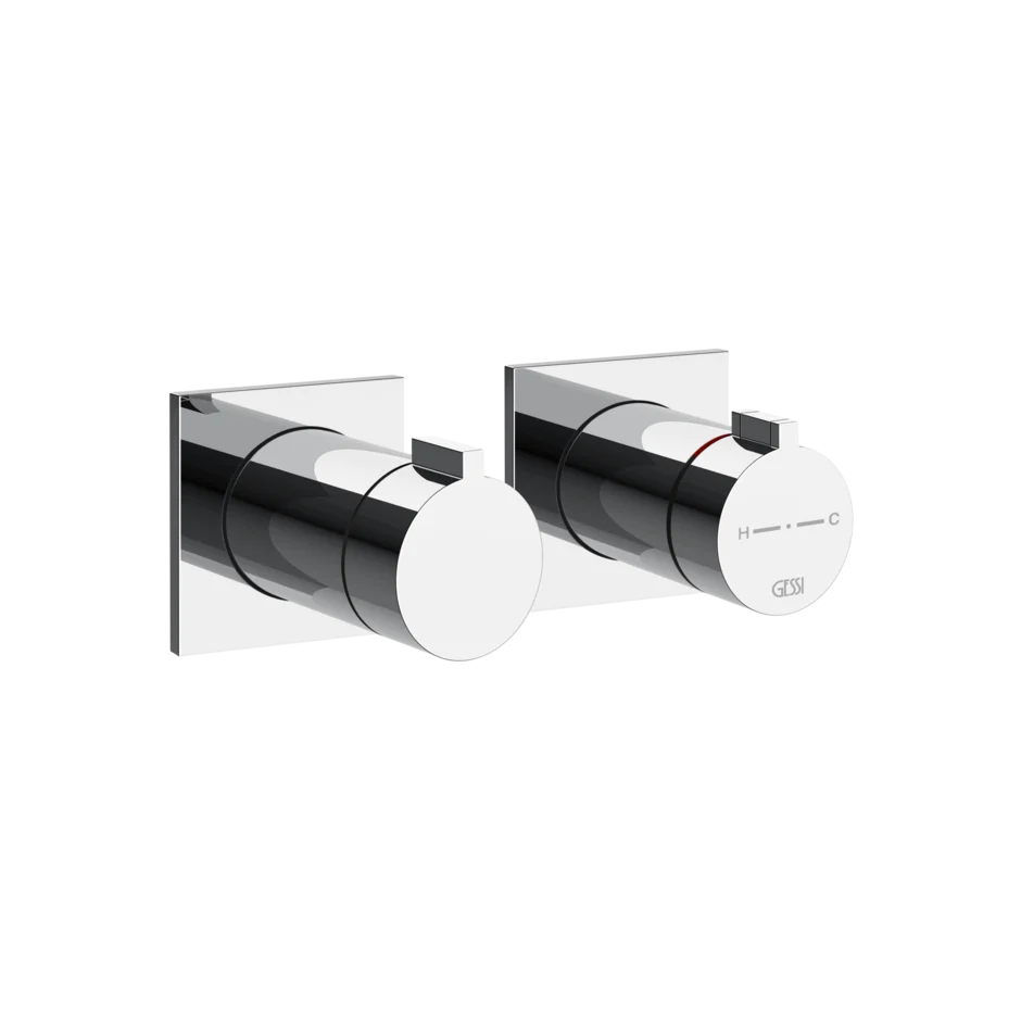 Gessi Inverso Rigato Thermostatic Shower Mixer - 73032 Bathroom Accessories GESSI Chrome
