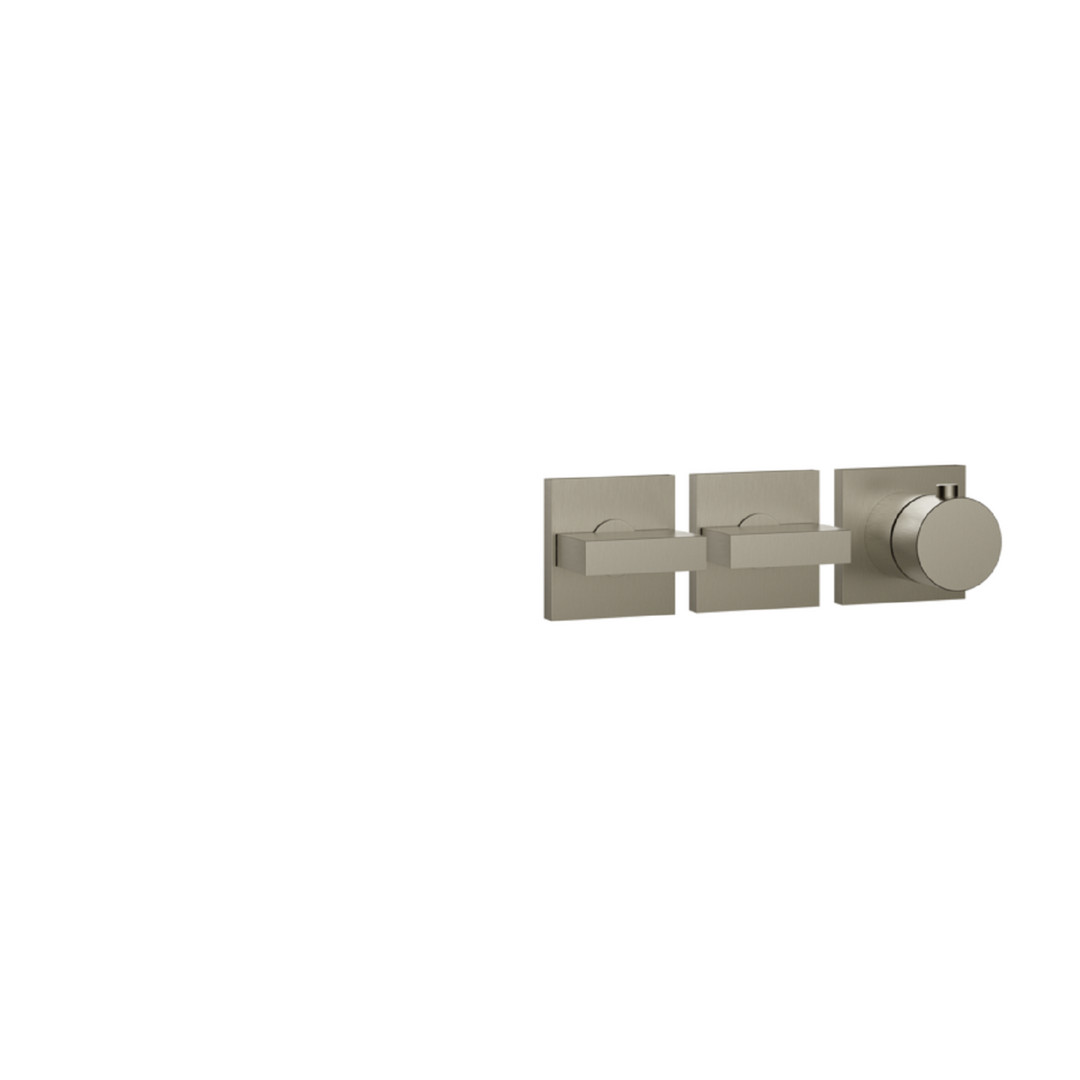 Gessi Inverso Bath & Shower Thermostatic Mixer - 44334 Bathroom Accessories GESSI Finox Brushed Nickel