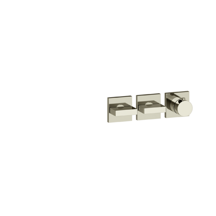 Gessi Inverso Bath & Shower Thermostatic Mixer - 44334 Bathroom Accessories GESSI Nickel PVD