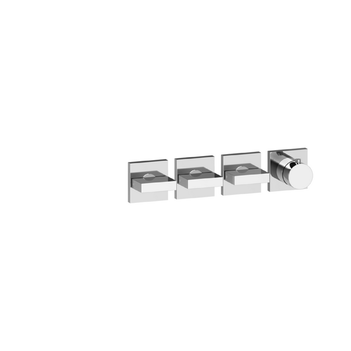 Gessi Inverso Bath & Shower Thermostatic Mixer - 44336 Bathroom Accessories GESSI Chrome
