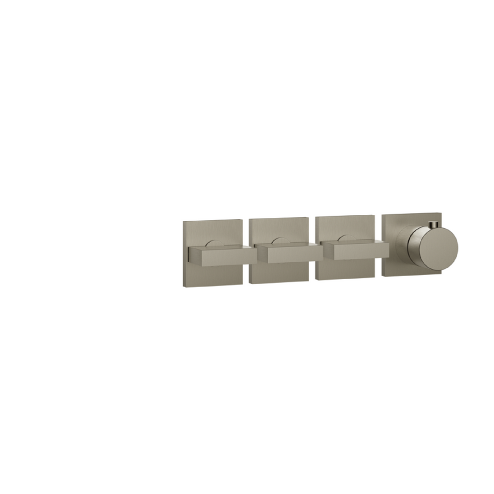 Gessi Inverso Bath & Shower Thermostatic Mixer - 44336 Bathroom Accessories GESSI Finox Brushed Nickel