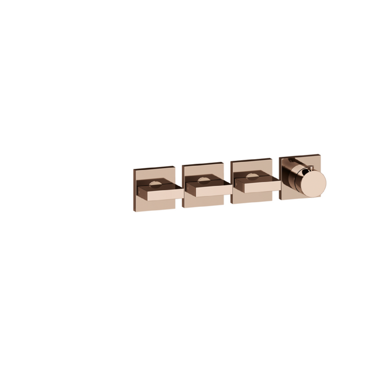 Gessi Inverso Bath & Shower Thermostatic Mixer - 44336 Bathroom Accessories GESSI Copper PVD