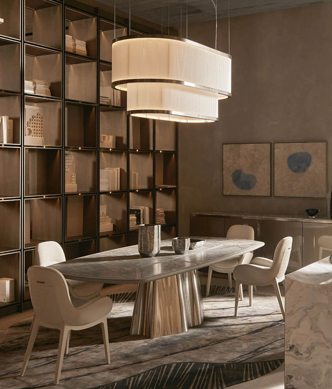 Giano Oval Suspension Lamp Chandeliers & Suspension Lamps Visionnaire