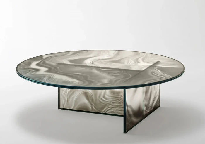 Liquefy Round Coffee Table Coffee Table Glas Italia   