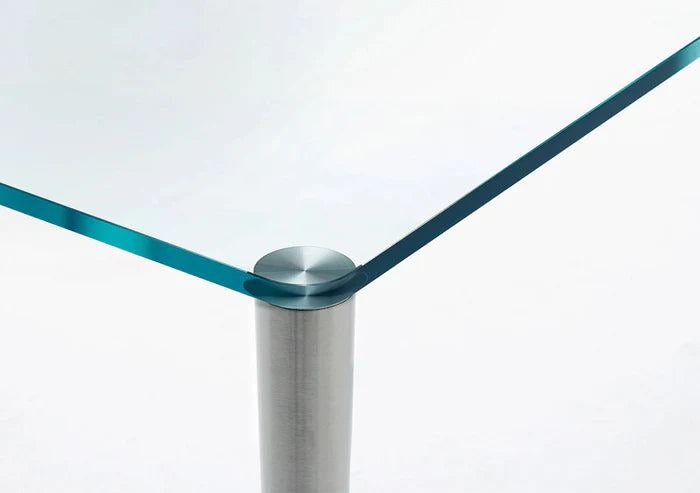 Metal Rectangular Dining Table (With 6 legs) Dining Table Glas Italia   