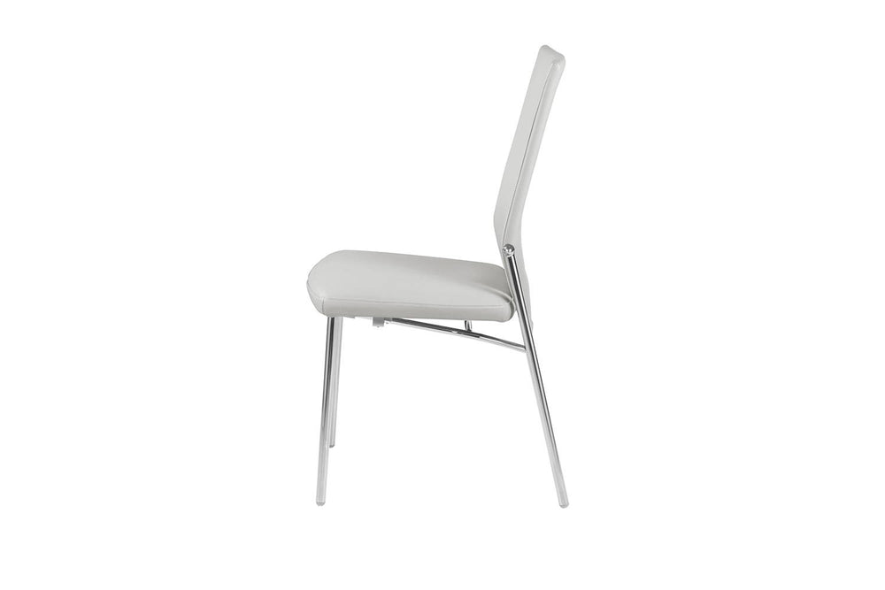 Glisette Dining Chair No Arms High Back Ice Blanc Dining Chairs Naos