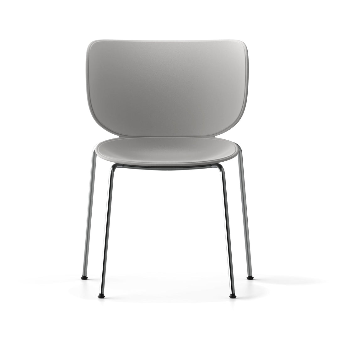 Hana Stackable Dining Chair (Set of 2) Chairs Moooi Concrete Grey Chrome