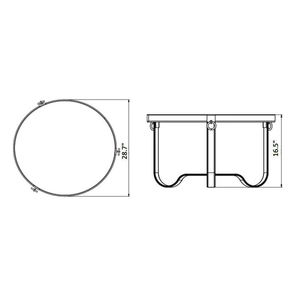 Adnet Circular Coffee Table Tables Gubi