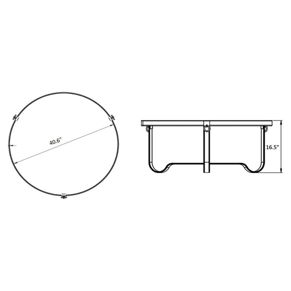 Adnet Circular Coffee Table Tables Gubi
