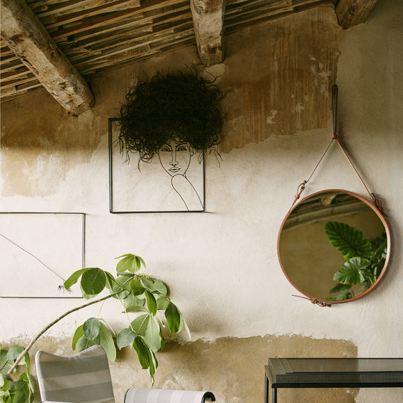 Adnet Wall Mirror Circular Mirrors Gubi