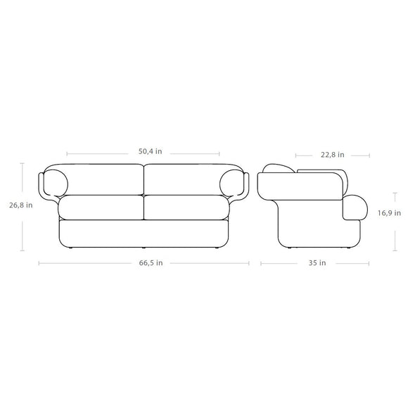 Basket 2 Seater Sofa Sofas Gubi