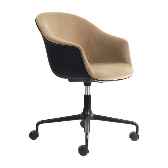 Bat Front Upholstered Swivel Conference Chair Chairs Gubi