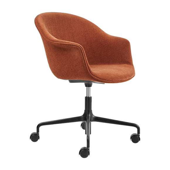 Bat Fully Upholstered Swivel Conference Chair Chairs Gubi