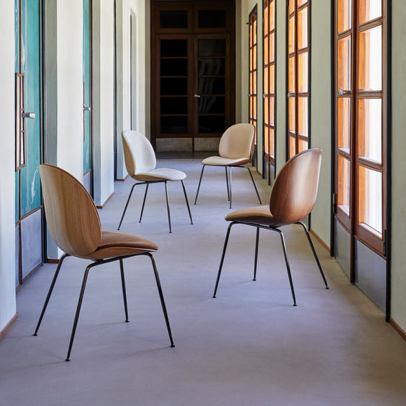 Beetle 3D Veneer Front Upholstered Dining Chair Chairs Gubi