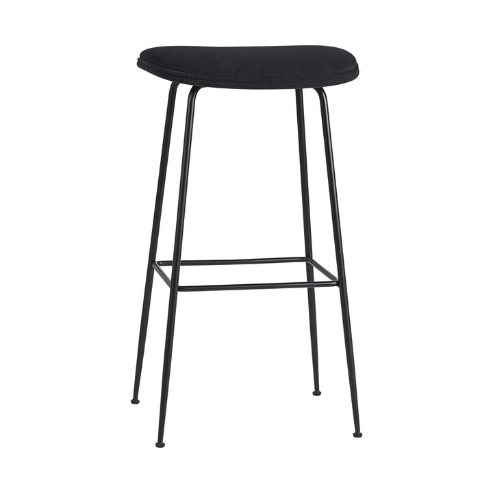 Beetle Fully Upholstered Backless Stool Table & Bar Stools Gubi GUBI Basic Black Bar: 30.3 in height