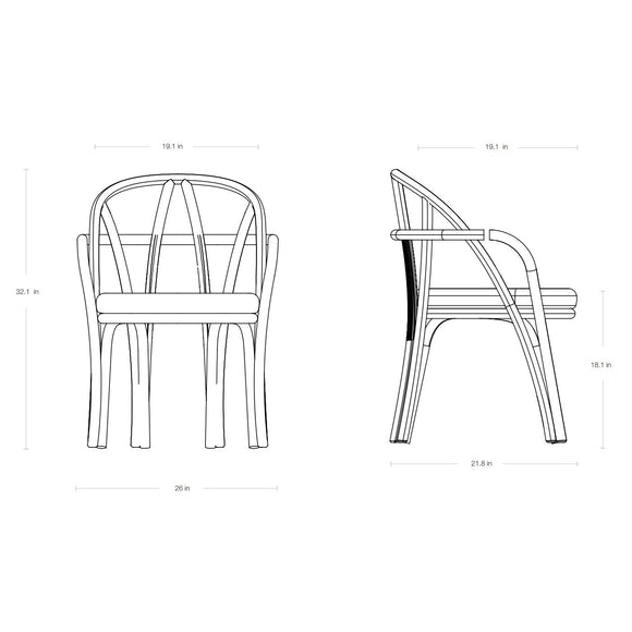 Bistra Dining Armchair Chairs Gubi