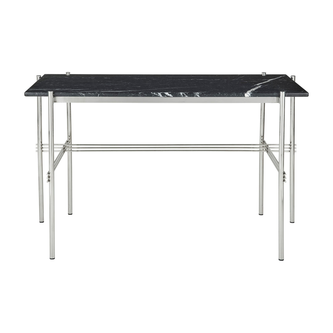 TS Desk Desks Gubi Black Marquina Marble Polished Steel