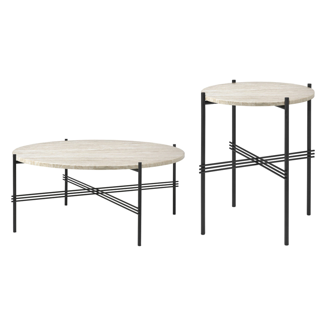 TS Outdoor Round Coffee Table Coffee Tables Gubi Set Of 2 Size Table