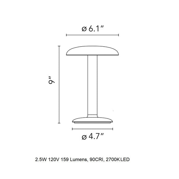 Gustave Portable Table Lamp Table Lamps FLOS