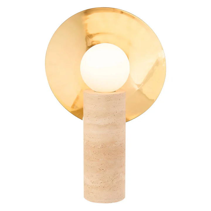 Halo Travertine Table Lamp Jonathan Adler