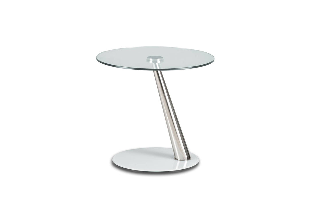 Harry End Table Clear Glass Chrome Satin Silver Glass End Tables Naos