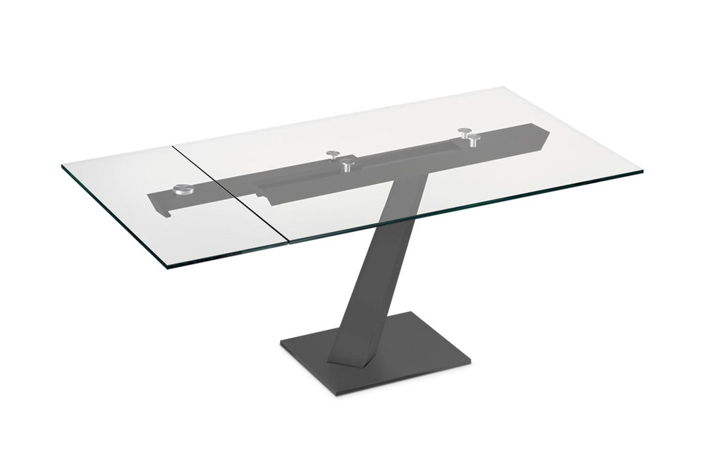 Help Kitchen Table Clear Glass Matte Anthracite Dining Tables Naos