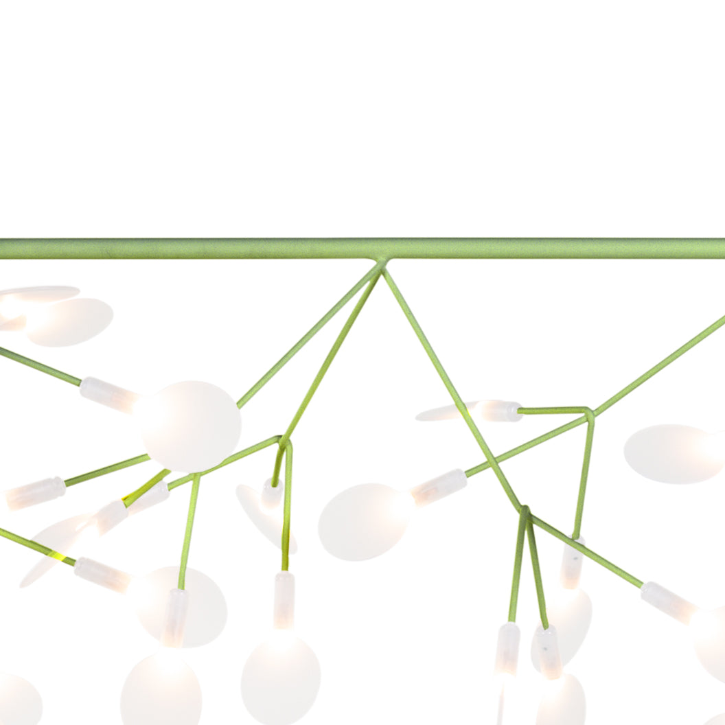 Heracleum Endless Bend Connector Moooi Green 90 degrees