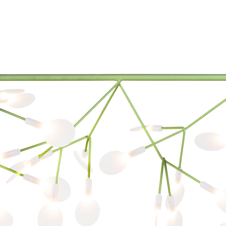 Heracleum Endless Bend Connector Moooi Green 90 degrees