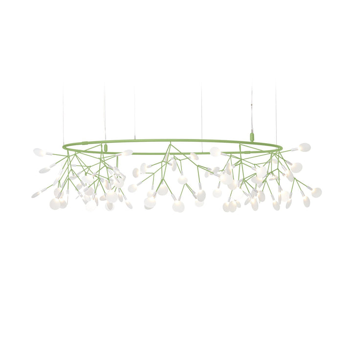 Heracleum The Big O Suspension Light Chandeliers Moooi Green 157.5 in / Small: 63 in diameter Light Only