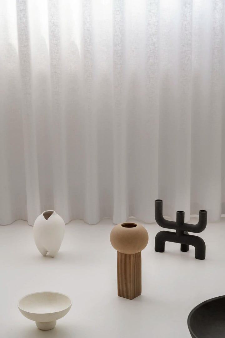 Sumo Vase, Slim Petit - Bone White Vases 101 Copenhagen   